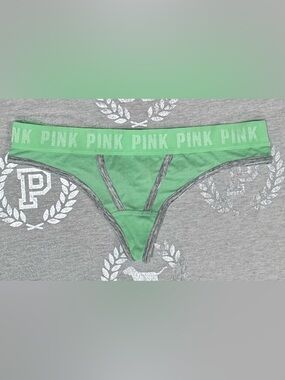 VS PINK VINTAGE LOGO WAIST BAND THONG NWT